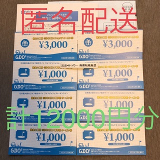 GDO 株主優待　計12000円分　最新