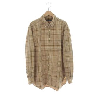 ユナイテッドアローズグリーンレーベルリラクシング(UNITED ARROWS green label relaxing)のgreen label relaxing チェックシャツ BD L ベージュ(シャツ)