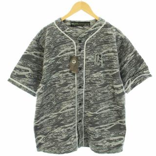 バックチャンネル(Back Channel)のバックチャンネル JACQUARD DENIM BASEBALL SHIRT L(シャツ)