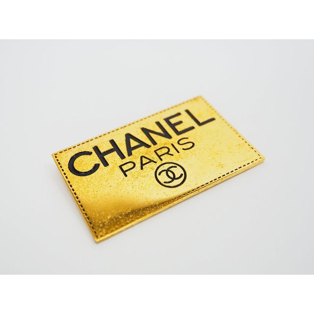 CHANEL シャネル ヴィンテージ ロゴプレートブローチ ココマーク