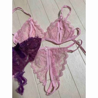 セクシーランジェリー3点セット　新品(ブラ&ショーツセット)