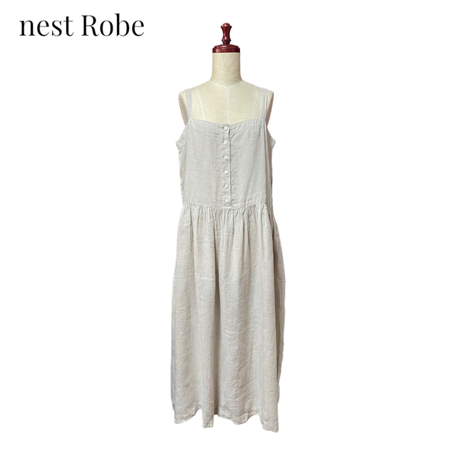 nest Robe】リネンワンピース ネストローブ - ロングワンピース/マキシ