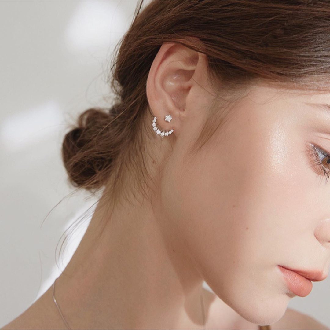 DEUXIEME CLASSE(ドゥーズィエムクラス)の2way moonstar jacket pierce silver925 レディースのアクセサリー(ピアス)の商品写真