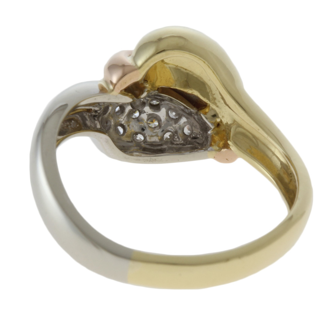 ポンテヴェキオ Ponte Vecchio リング・指輪 11号 3カラー K18イエローゴールド ダイヤモンド