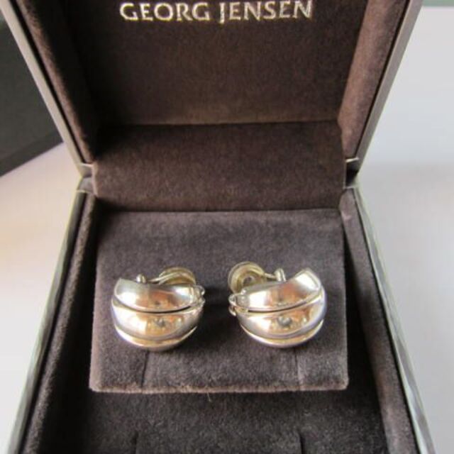 Georg Jensen(ジョージジェンセン)のはちこ様おまとめ【新品】ジョージ・ジェンセン#427 メロンクリップ＆リン グ　 レディースのアクセサリー(イヤリング)の商品写真