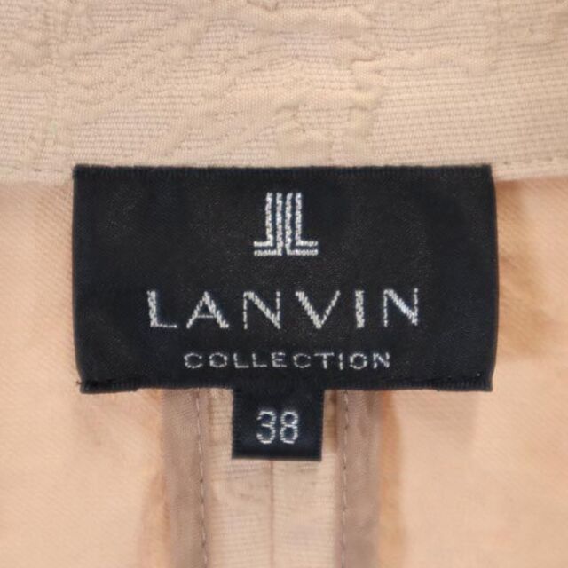 LANVIN en Bleu(ランバンオンブルー)のランバンオンブルー デザイン 花柄 テーラードジャケット 38 ベージュ系 LANVIN en Bleu レディース 【中古】  【230313】 レディースのジャケット/アウター(ロングコート)の商品写真