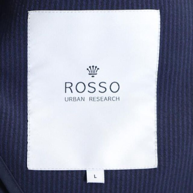ROSSO - ロッソ ストライプ スーツ 上下 セットアップ L 紺×黒 ROSSO