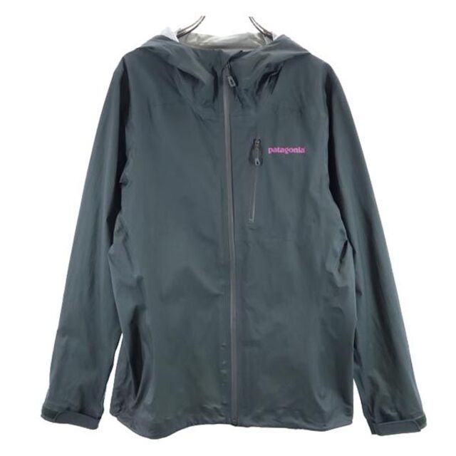 パタゴニア アウトドア ナイロンジップパーカー M グレー系 patagonia ロゴ レディース   【230313】