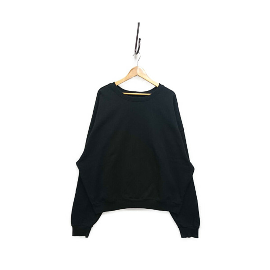 WENZDAY ウエンズデイ CREW NECK SWEAT SHIRT スウェット ブラック サイズXL 正規品 / B2388