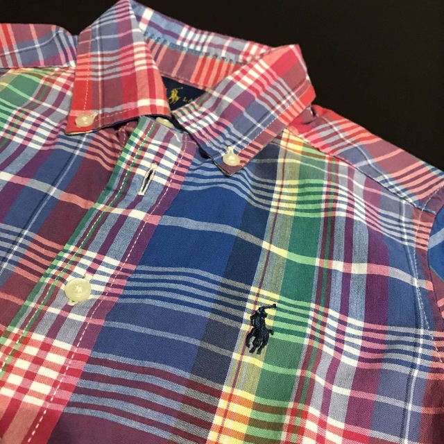 Ralph Lauren(ラルフローレン)の美品☆ラルフローレン 長袖シャツ Polo ベビー キッズチェック 110 4T キッズ/ベビー/マタニティのキッズ服男の子用(90cm~)(ブラウス)の商品写真