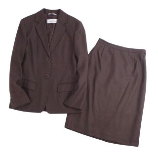 【極美品】MaxMara 価格23万 高級白タグスーツ シルクウール 未使用品