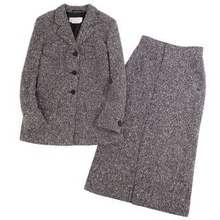 冬コーデ★MaxMara Studioツイードジャケット+スカート セットアップ