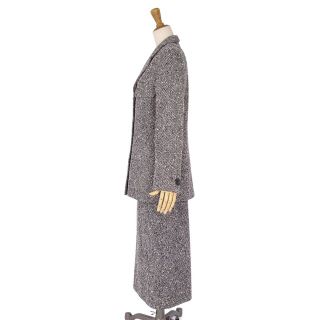 美品 マックスマーラ Max Mara スカート フレアスカート ひざ丈 無地 ウール ボトムス レディース JI42 USA8 FB40(L相当) ネイビー