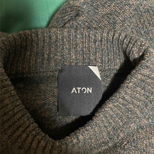 ATON - ATON/モックネックセーターの通販 by ナズshop|エイトンならラクマ