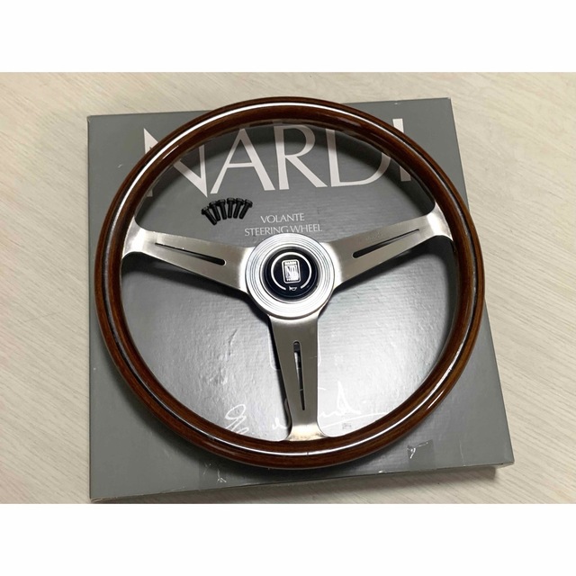 【NARDI Classic】36.5Φ ウッドステアリング　良好　即決大歓迎汎用パーツ