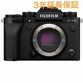 フジフイルム(富士フイルム)の新品 未開封 延長保証 FUJIFILM X-T5 ボディ ブラック富士フィルム(ミラーレス一眼)