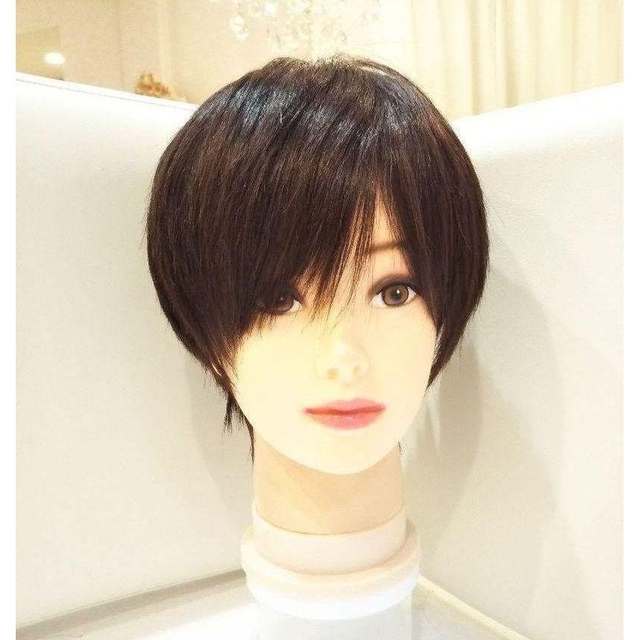 人毛100%ウィッグ総手植えつむじ地肌✨中島健人❣️さら艶髪!美人