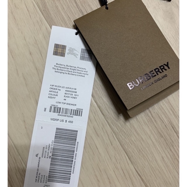 BURBERRY(バーバリー)のBURBERRYLOW TOP SNEAKERレオパード切替ロートップスニーカー メンズの靴/シューズ(スニーカー)の商品写真