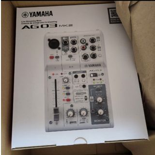 ヤマハ(ヤマハ)のYAMAHA AG03MK2 W　ヤマハ　ミキサー(ミキサー)