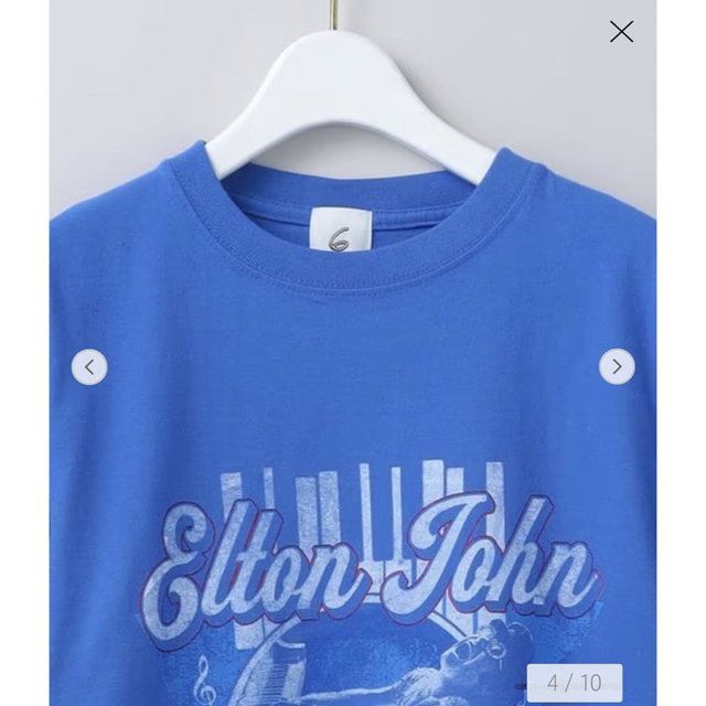 完売6ROKU ELTON JOHN PIANO BASEBALL Tシャツ - Tシャツ(半袖/袖なし)