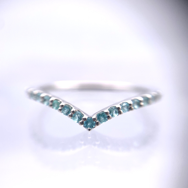 定番 ✴︎極美品 PT950 プラチナ 0.16ct パライバトルマリン リング