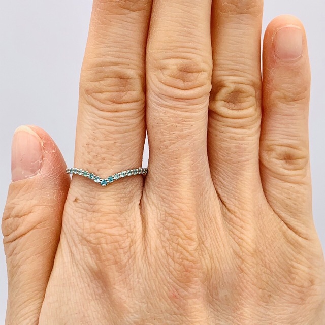 ☆セール30%OFF☆ ✴︎極美品 PT950 プラチナ 0.16ct リング パライバ