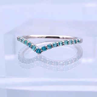 ✴︎極美品　PT950 プラチナ 0.16ct パライバトルマリン リング(リング(指輪))