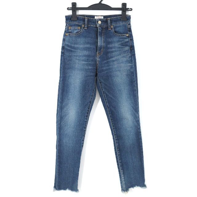 アングリッド 21SS ハイウエストフレイドヘムストスリデニムパンツ