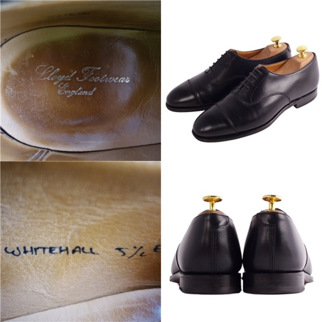 美品 ロイド フットウェア Lloyd Footwear レザーシューズ オックスフォードシューズ WHITEHALL ホワイトホール ストレートチップ カーフレザー 革靴 メンズ 5.5E(24cm相当) ブラック メンズの靴/シューズ(ドレス/ビジネス)の商品写真