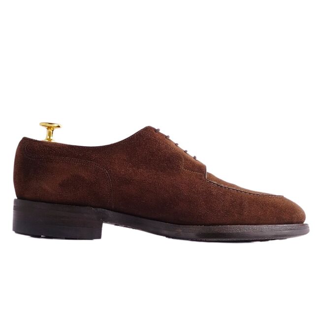 JOHN SMEDLEY(ジョンスメドレー)のジョンロブ JOHN LOBB レザーシューズ ダービーシューズ CHAMBORD シャンボード スウェードレザー 革靴 メンズ 6.5E(25cm相当) ブラウン メンズの靴/シューズ(ドレス/ビジネス)の商品写真