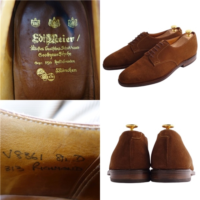 美品 エドワードマイヤー Eduard Meier レザーシューズ ダービー 美品 エドワードマイヤー Eduard Meier レザーシューズ ダービー