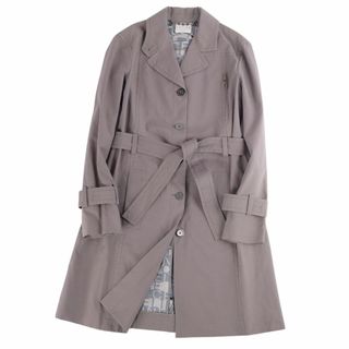 celine - セリーヌ CELINE コート ベルト付き ロングコート 裏地総柄