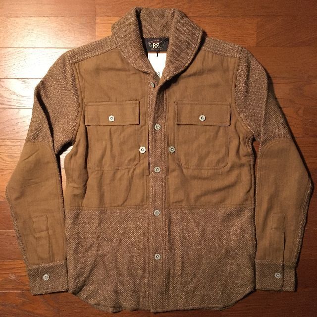 RRL(ダブルアールエル)の【定価92400円】 新品 希少 RRL ショールカラー ウール ニット シャツ メンズのトップス(シャツ)の商品写真