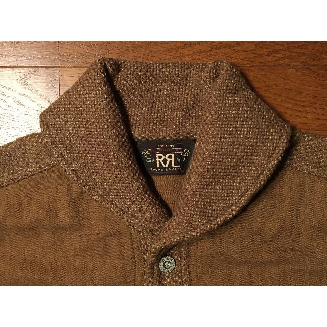 RRL(ダブルアールエル)の【定価92400円】 新品 希少 RRL ショールカラー ウール ニット シャツ メンズのトップス(シャツ)の商品写真