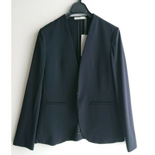 ICB 38号 ノーカラージャケット fied 新品 ネイビー ジャケット