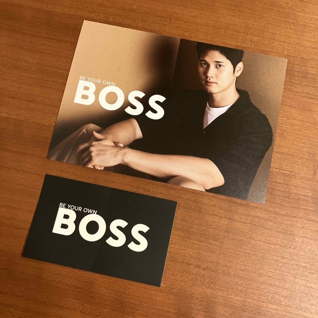 BOSS(ボス)の大谷翔平 ポストカード、BOSSステッカーセット エンタメ/ホビーのタレントグッズ(スポーツ選手)の商品写真