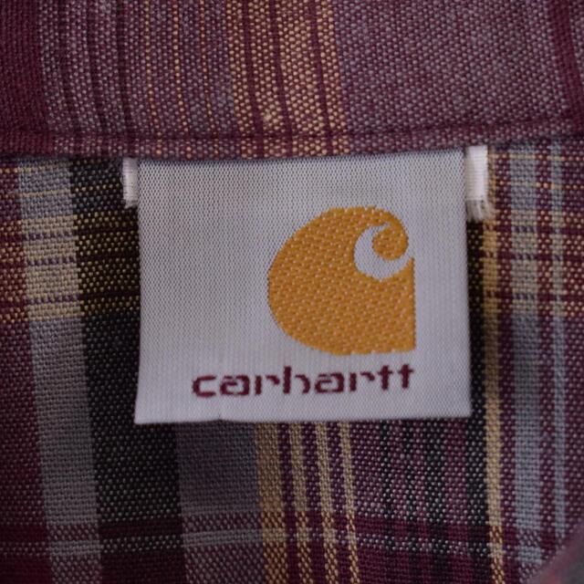 カーハート Carhartt 長袖 オックスフォード ボタンダウンチェックシャツ XXXL /eaa321599