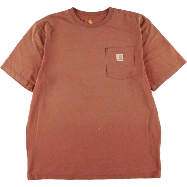 カーハート Carhartt ORIGINAL FIT 半袖 ワンポイントロゴポケットTシャツ メンズL /eaa329526