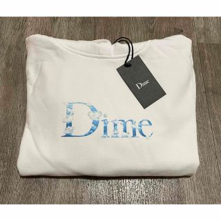 【完売品】Dime script sky logo white hoodie