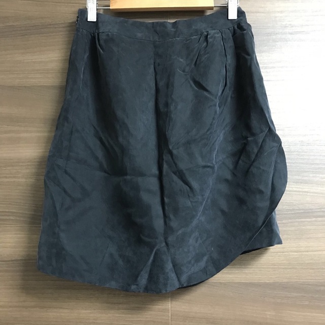 【新品】 ミニ〜ひざ丈スカート ブラック Sサイズ相当 ノーブランド