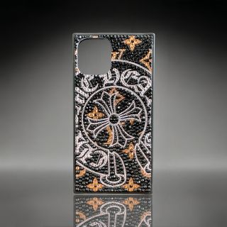 デコ電 スマホケース デコオーダー 高級ガラス iPhone Android-