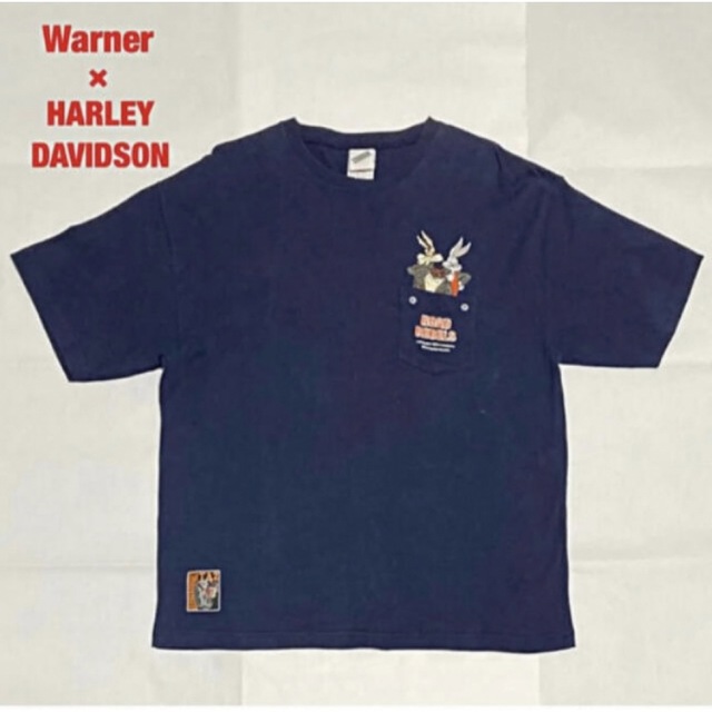 Harley Davidson(ハーレーダビッドソン)の【希少】Warner Bros×HARLEY-DAVIDSON　コラボTシャツ メンズのトップス(Tシャツ/カットソー(半袖/袖なし))の商品写真