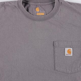 カーハート Carhartt ORIGINAL FIT 半袖 ワンポイントロゴポケットTシャツ メンズXL /eaa322607