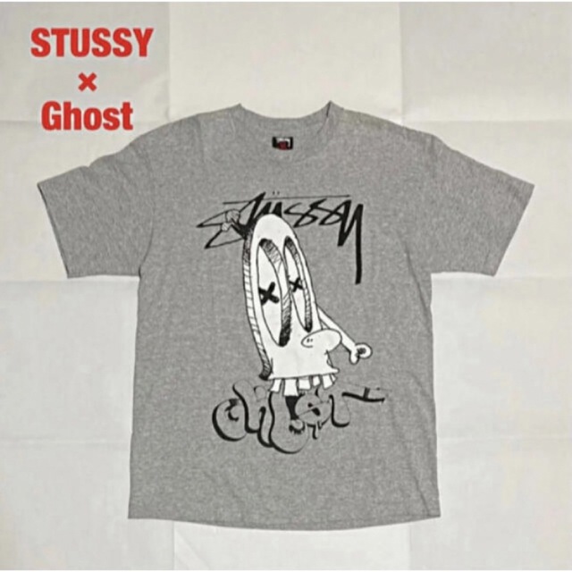 【希少】STUSSY×Ghost　コラボTシャツ　スカル　ステューシー　ゴースト