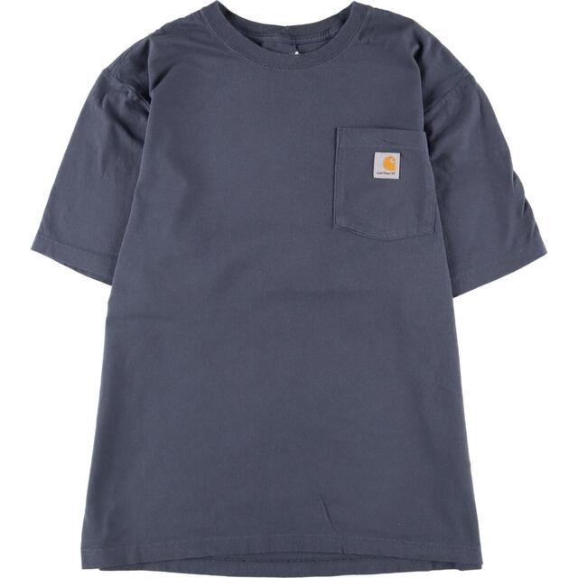 カーハート Carhartt Loose Fit 半袖 ワンポイントロゴポケットTシャツ メンズL /eaa318693