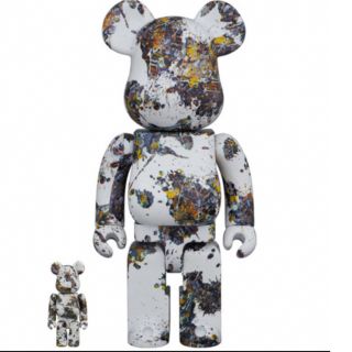 BE@RBRICK - ベアブリック 招き猫 ペコちゃん 福 金メッキ 100% & 400