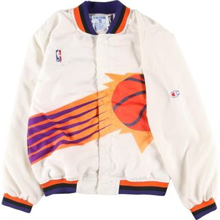 チャンピオン(Champion)の古着 90年代 チャンピオン Champion NBA PHOENIX SUNS フェニックスサンズ 両面プリント ウインドブレーカー レディースM ヴィンテージ /eaa319635(ナイロンジャケット)