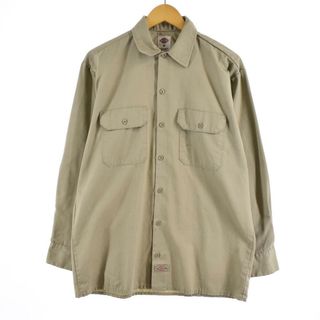 ディッキーズ(Dickies)の古着 ディッキーズ Dickies 長袖 ワークシャツ メンズM /eaa319224(シャツ)