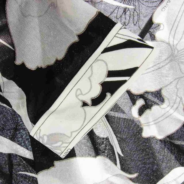 LEONARD レオナール ブラウス FASHION ファッション 0169509 フラワー総柄 花柄 ボウタイ 長袖 シャツ ブラック系 L約37cm着丈