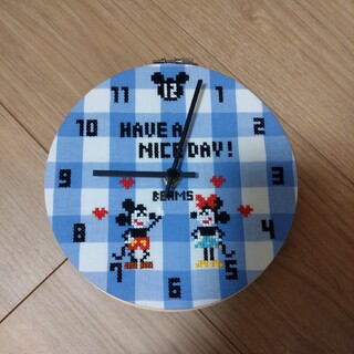 ミッキーマウス(ミッキーマウス)のミッキー&ミニー　クロスステッチ掛時計(掛時計/柱時計)